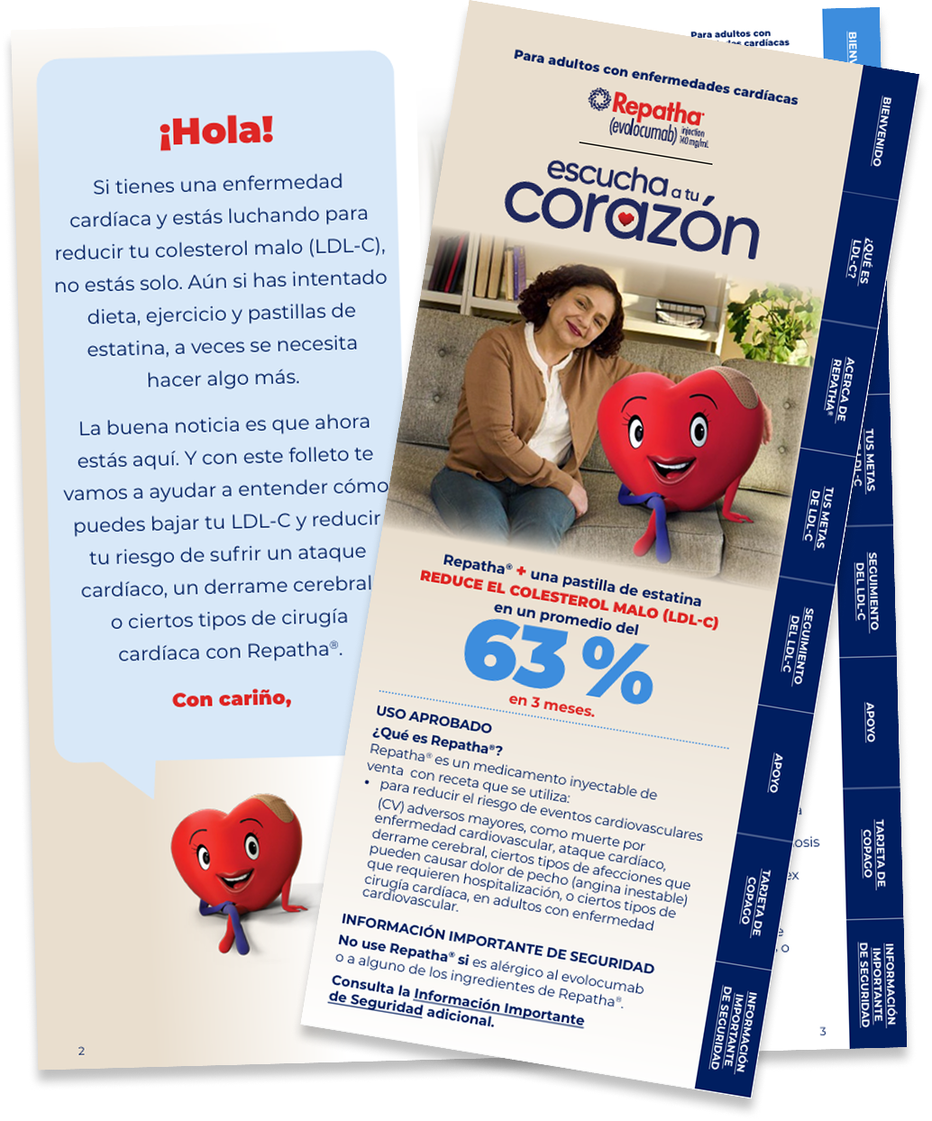 Folleto informativo de Repatha (evolocumab).